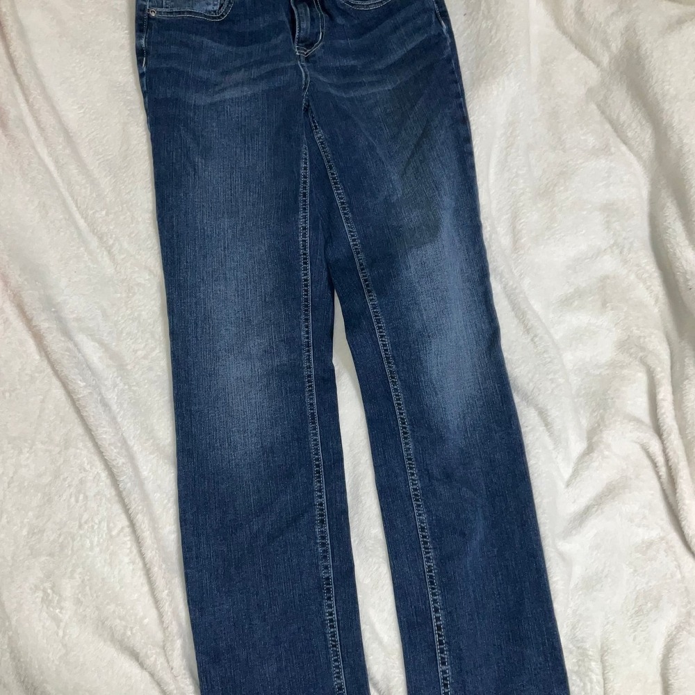 M Jeans by Maurices Mid-Rise Medium Wash Straight Leg Jeans Size 0 reg - Picture 2 of 8